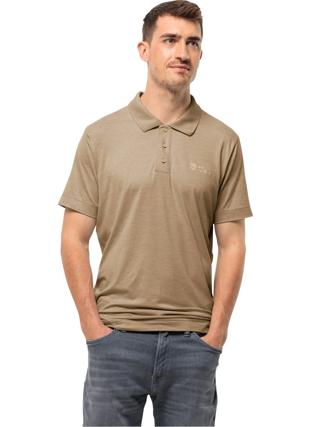 جاك ولفسكن Jack Wolfskin Travel Men's Polo T-Shirt 1809721TR