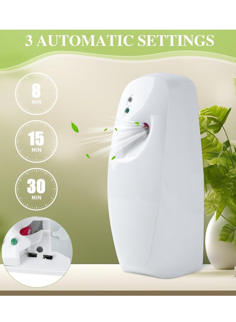 Automatic Air Freshener Dispenser, Wall Mounted or Freestanding, Adjustable Automatic Air Freshener Spray, White, 250ml - Image 1