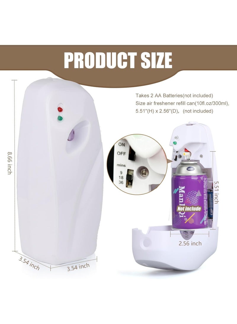 Automatic Air Freshener Dispenser, Wall Mounted or Freestanding, Adjustable Automatic Air Freshener Spray, White, 250ml - Image 5