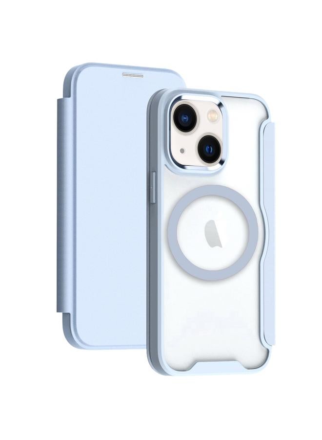 اس-توب جراب لهاتف iPhone 14 من الجلد مع خاصية منع امتصاص RFID وغطاء MagSafe القابل للطي - Image 1