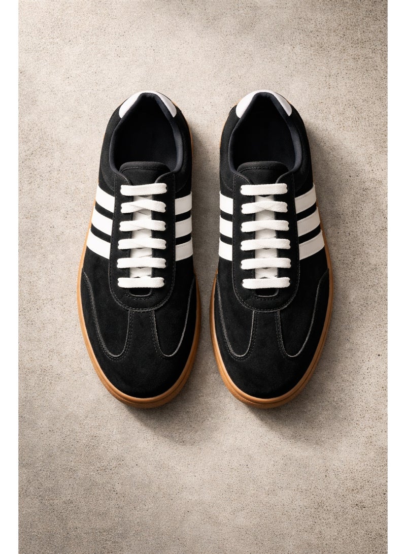 سنيكرز أسود حريمي برباط – مريح وعملي للاستخدام اليومي