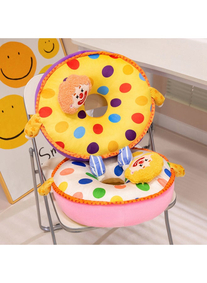 Generic - Clown Cushion Dopamine Color Circus Plush Home Explosions-Color:Yellow-Height:40cm 0.5kg - Image 1