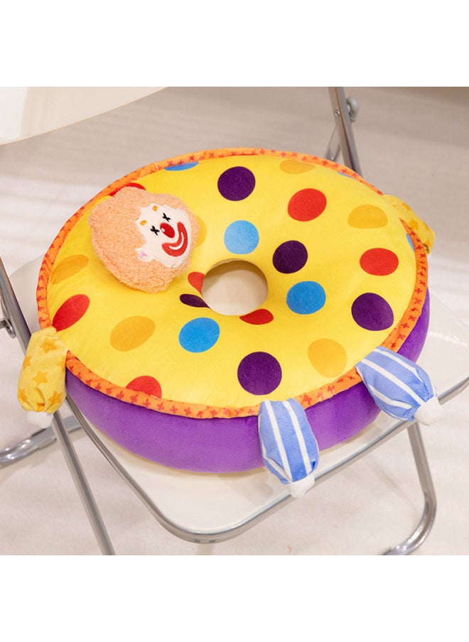 Generic - Clown Cushion Dopamine Color Circus Plush Home Explosions-Color:Yellow-Height:40cm 0.5kg - Image 1