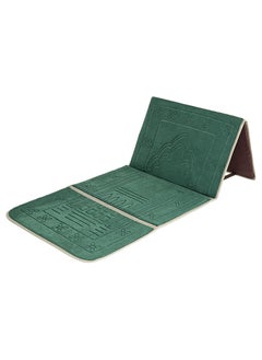 Generic Prayer Rug with Back Support,Foldable Meditation Floor Chair Carrying Pocket  Army Green  - Image 3
