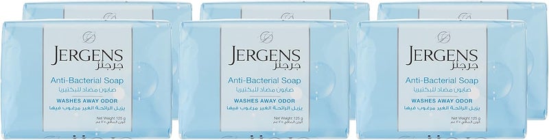 Jergens Anti Bacterial Soap, 125 gm, Pack of 6 - Image 1