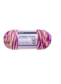 Darice Essentials Jumbo Acrylic Yarn Purple Fuchsia Ombre 11.99 Ounces  - Image 2