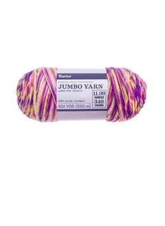 Darice Essentials Jumbo Acrylic Yarn Purple Fuchsia Ombre 11.99 Ounces  - Image 1