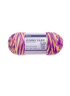 Darice Essentials Jumbo Acrylic Yarn Purple Fuchsia Ombre 11.99 Ounces  - Image 3