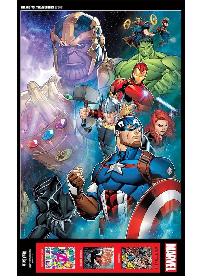 Buffalo Games  Marvel  Thanos vs The Avengers  500 Piece Jigsaw Puzzle for Adults Challenging Puzzle Perfect for Game Nights  Finished Puzzle Size is 2125 x 1500 - Image 1