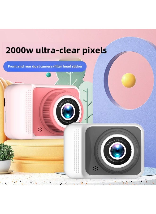 Q1 HD Mini Digital Camera Can Take Photos Video Small SLR Gift Toy Children's Camera-Color:Q1 Black-hd Dual Camera + 64g Card + Card Reader + Adapter  - Image 1