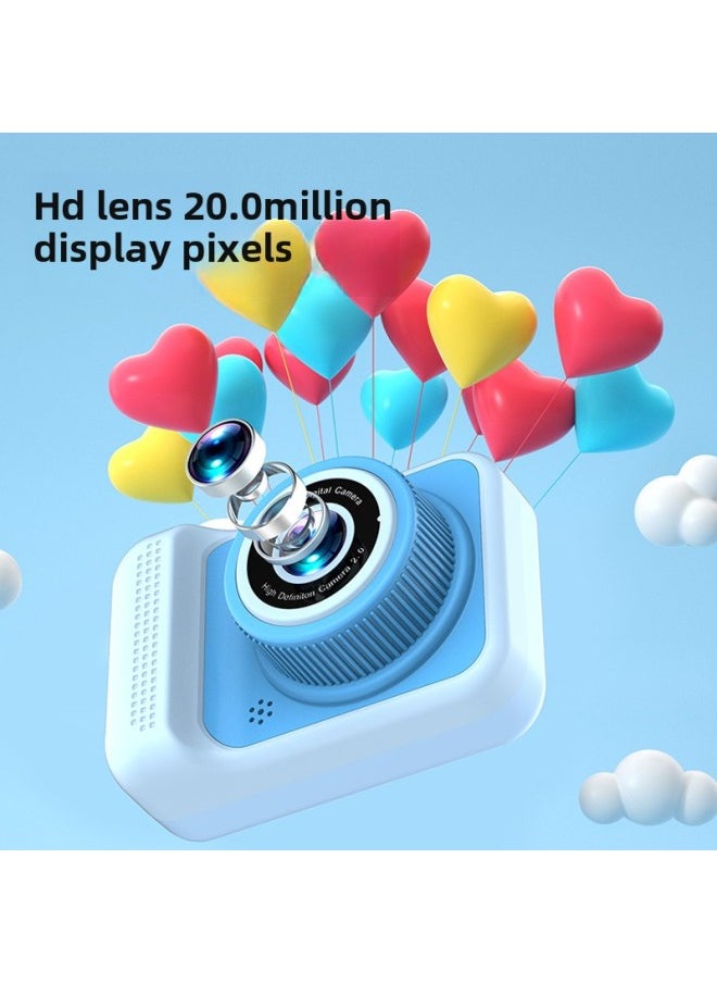Q1 HD Mini Digital Camera Can Take Photos Video Small SLR Gift Toy Children's Camera-Color:Q1 Black-hd Dual Camera + 64g Card + Card Reader + Adapter  - Image 3