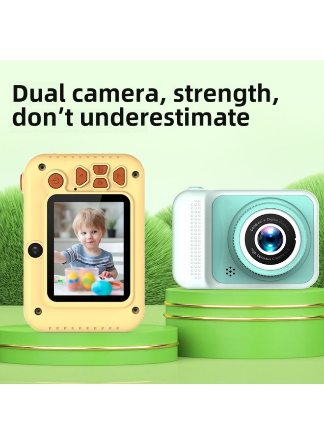 Q1 HD Mini Digital Camera Can Take Photos Video Small SLR Gift Toy Children's Camera-Color:Q1 Black-hd Dual Camera + 64g Card + Card Reader + Adapter  - Image 4