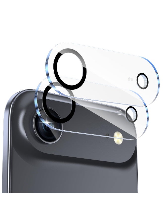 2 حزمة كاميرا عدسة حامي الشاشة لآيفون 17 الهواء 6.5 بوصة 2025 ، 9H صلابة شفافة HD واقية فيلم حامي الزجاج المقوى - Image 1