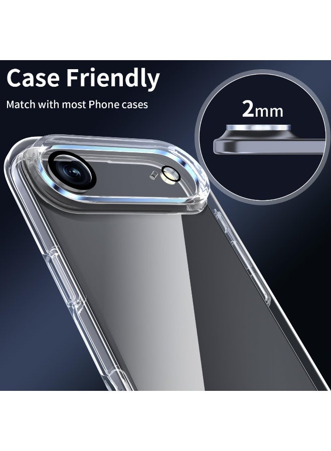 2 حزمة كاميرا عدسة حامي الشاشة لآيفون 17 الهواء 6.5 بوصة 2025 ، 9H صلابة شفافة HD واقية فيلم حامي الزجاج المقوى - Image 4