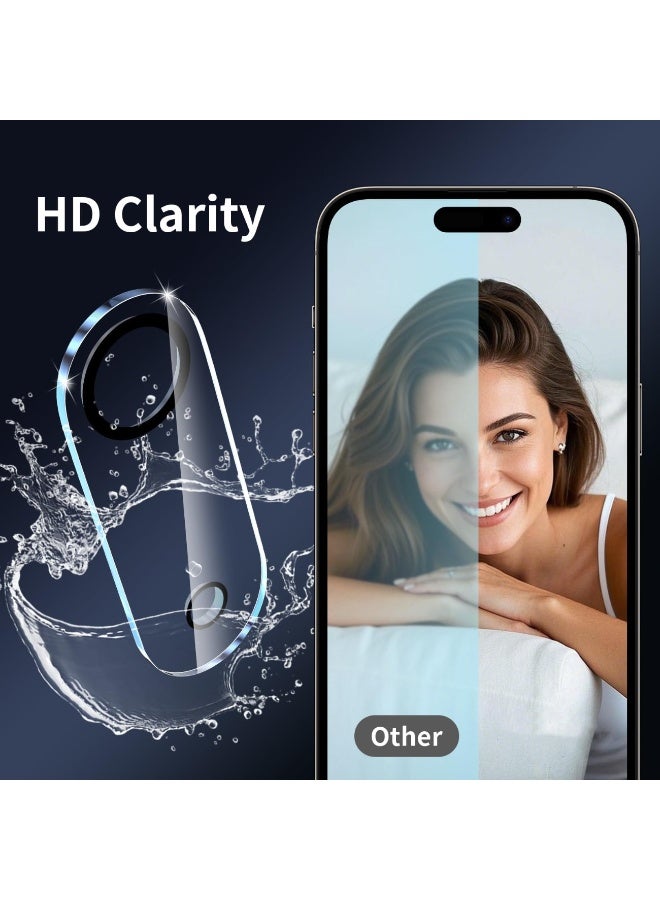 2 حزمة كاميرا عدسة حامي الشاشة لآيفون 17 الهواء 6.5 بوصة 2025 ، 9H صلابة شفافة HD واقية فيلم حامي الزجاج المقوى - Image 5