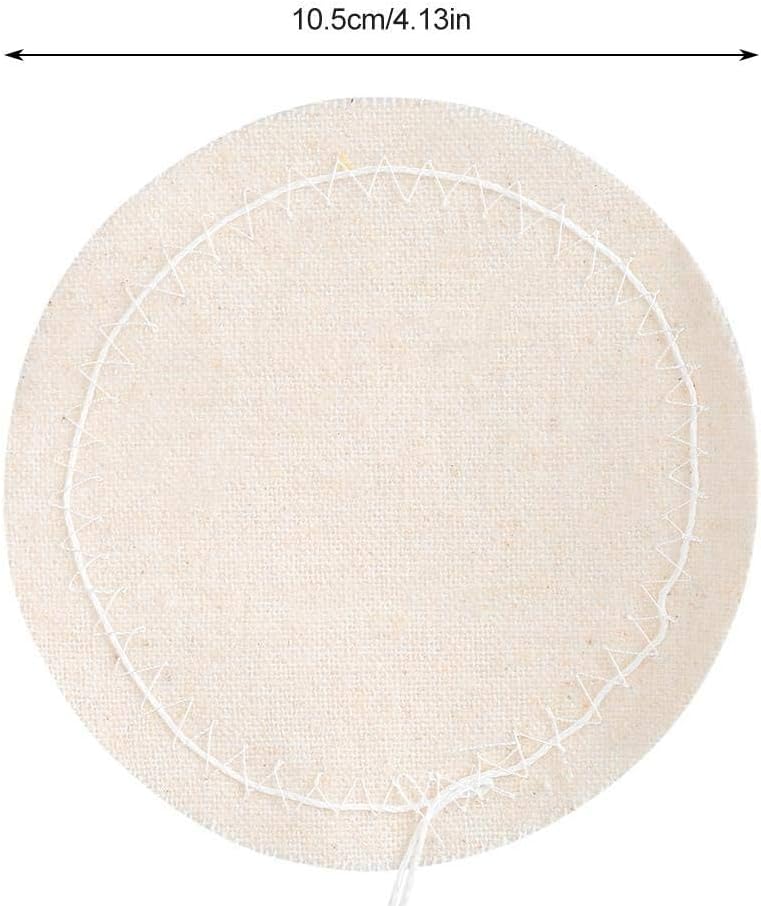 Fdit 10pcs/ Set Coffee Filters Cloth Replacement Filter Indispensable Cotton Safe Filter Net for Syphon Coffee Maker Siphon Pot - Image 2