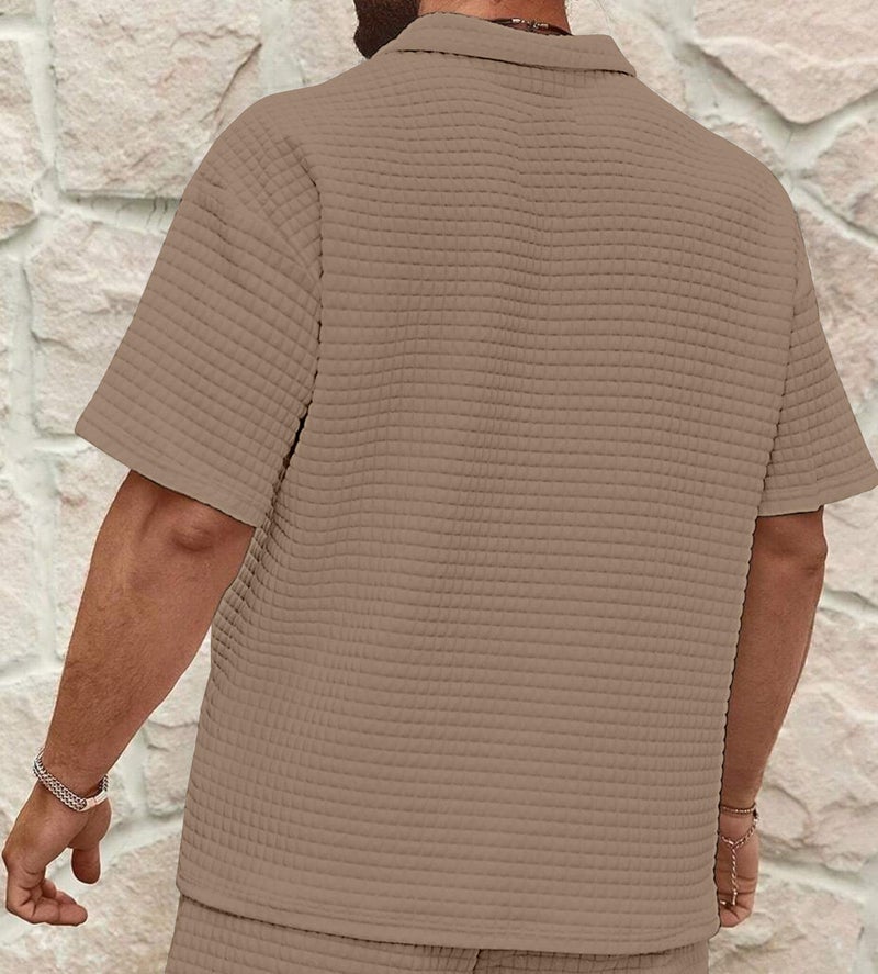 KAJARU Men's Polyester Polo T Shirt with Zip Spread Collar Neck Line Half Sleeves Solid Pattern Regular Fit and Standard Length_XL - Image 3