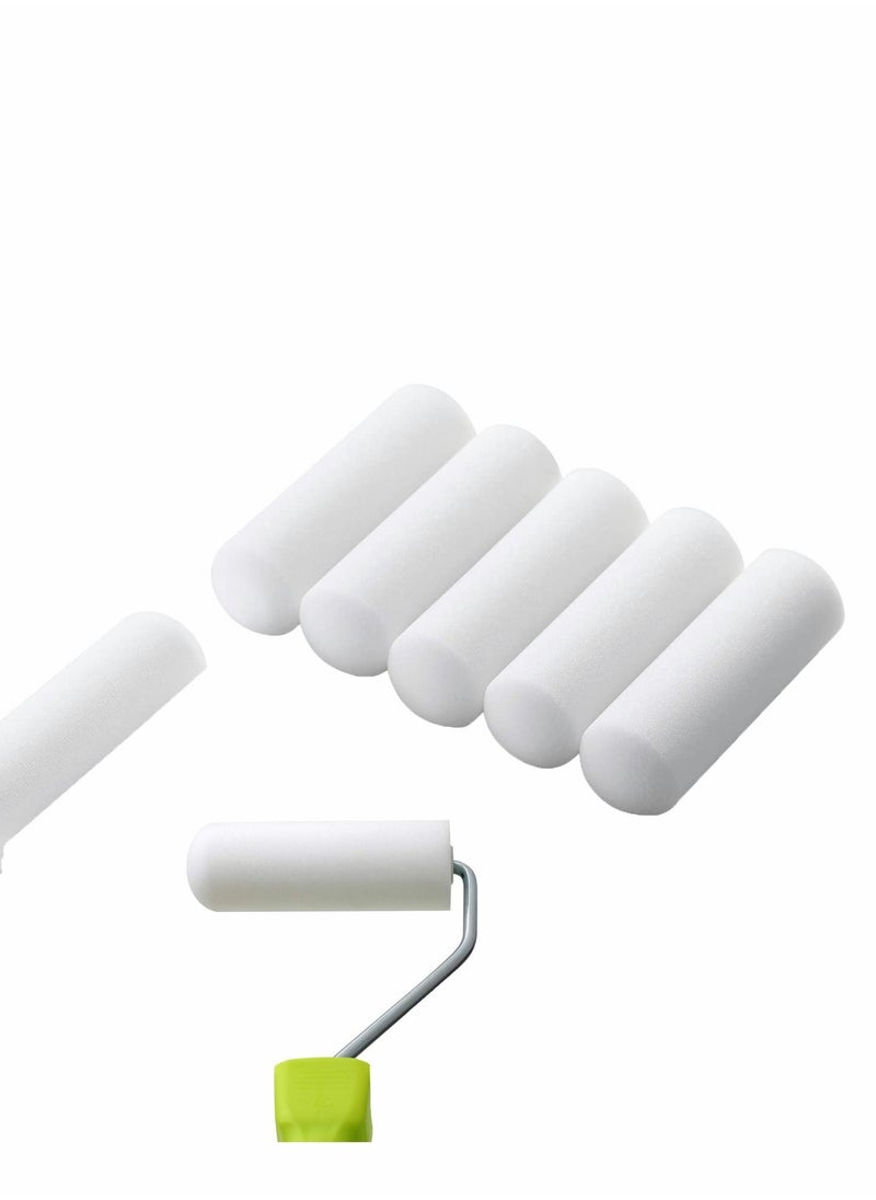 SYOSI 30Pcs Foam Paint Roller Covers, Foam Paint Roller 4 Inch Sponge Paint Roller, High-Density Foam Brings Smooth Finishes, Perfect for Cabinets, Cupboards, Doors, etc.  - Image 1