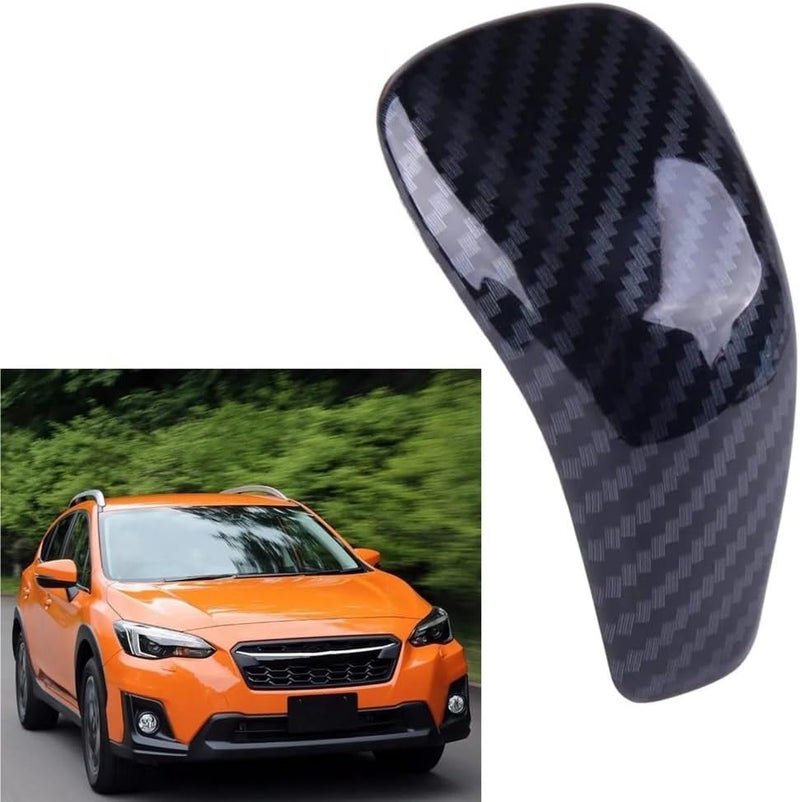 DEMULAX Carbon Fiber Gear Shift Knob Cover for Subaru - Image 3