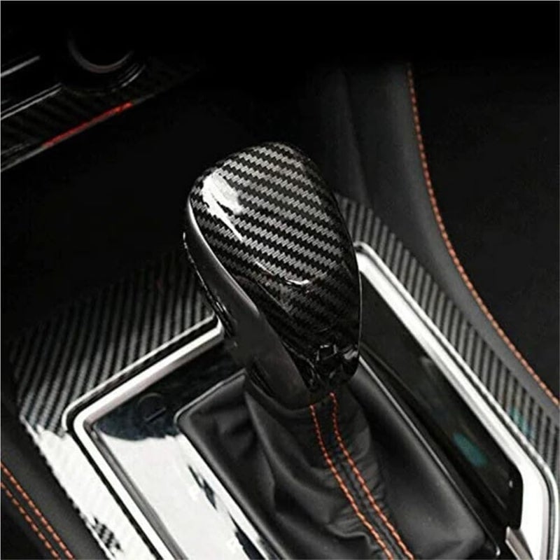 DEMULAX Carbon Fiber Gear Shift Knob Cover for Subaru - Image 4
