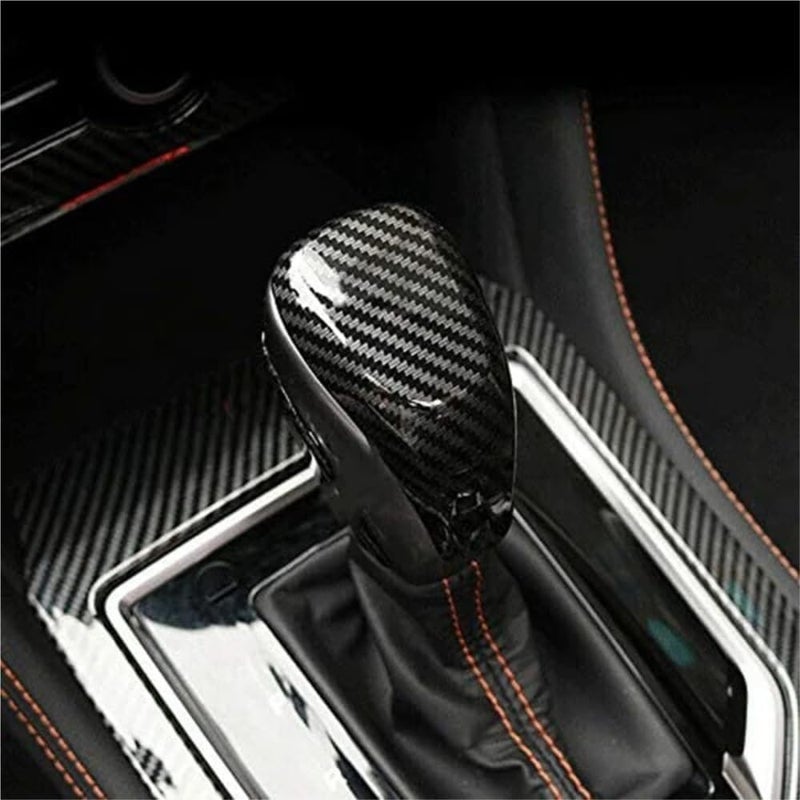 DEMULAX Carbon Fiber Gear Shift Knob Cover for Subaru - Image 5