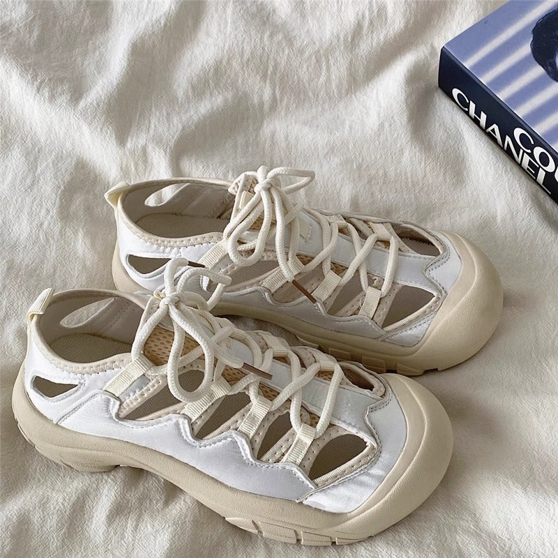 Women'S Clogs With Large Toe Holes, Cute And Quirky Japanese-Style Roman Sandals, Women'S Sports And Casual Summer Outdoor New Thick-Soled Shoes - Image 2