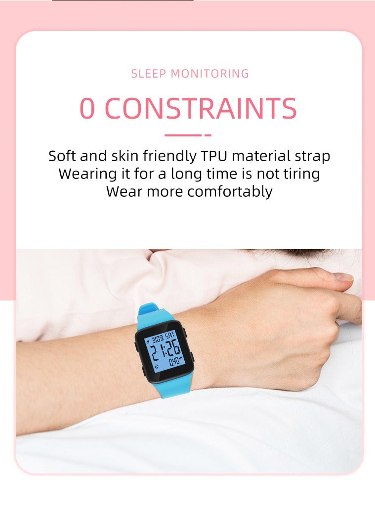 Kids Watches for Girls Boys, P12 Waterproof Watch, Digital Sport Watch with Step Counter Pedometer Vibration Alarm Clock, Luminous watch, No App Waterproof Fitness Tracker Kids Watch Boys Girls Teens Students Ages 5-16 - Image 2