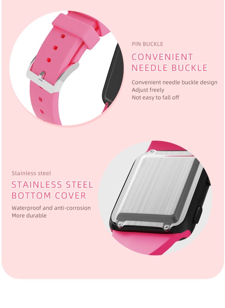 Kids Watches for Girls Boys, P12 Waterproof Watch, Digital Sport Watch with Step Counter Pedometer Vibration Alarm Clock, Luminous watch, No App Waterproof Fitness Tracker Kids Watch Boys Girls Teens Students Ages 5-16 - Image 4