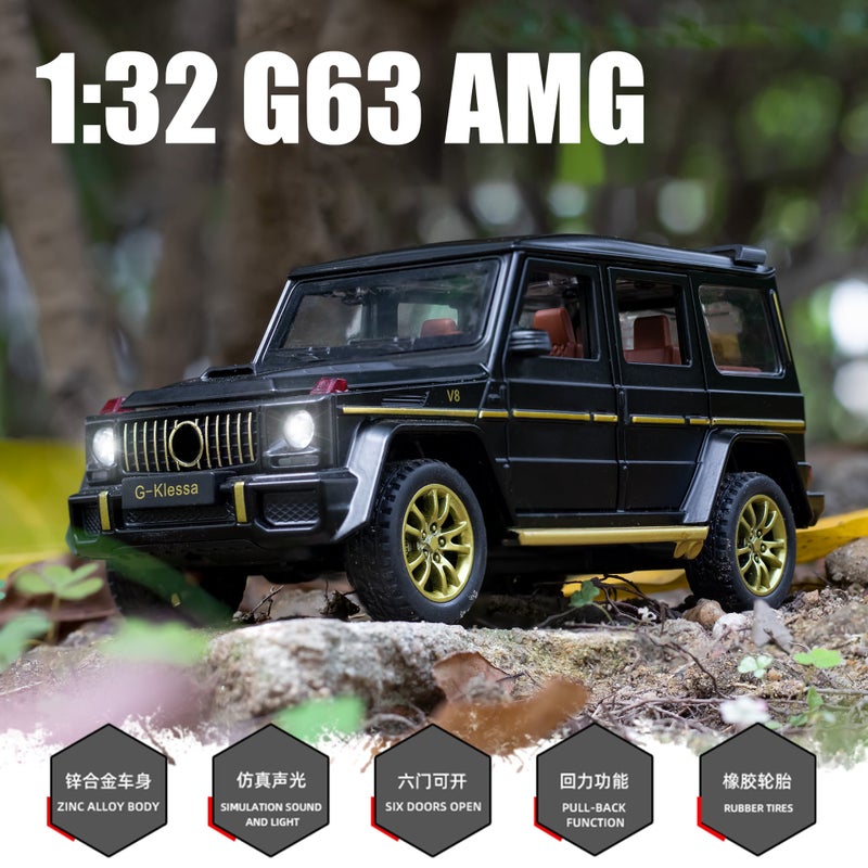 1:32 Daben G63 Alloy Car Model Off-Road Vehicle Artificial Kidsren'S Toy Scale Car Ornaments Temu Supply - Image 3