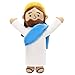 Yelakey 13 Jesus Plush Brown Jesus Stuffed Doll Christian Plushie Doll for Easter Christmas Church Religious Gifts for Kids Adults brownblue - Image 3