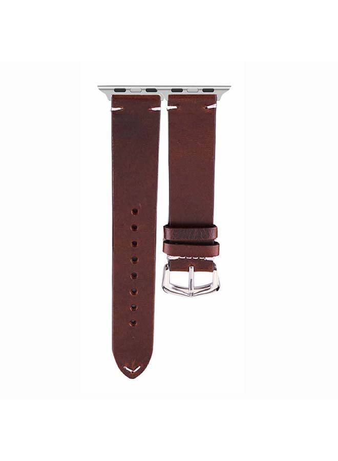 Perfii Replacement Band For Apple Watch Series 6/SE/5/4/3/2/1 Brown - Image 2