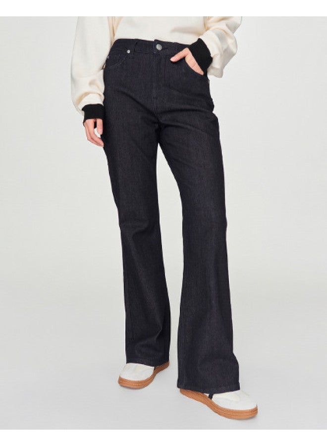 LEE 24 Early Spring 427 Standard High-Waist Flared Brushed Fade-Resistant Cold Wash Women'S Warm Fleece Lined Jeans Trendy - Image 1