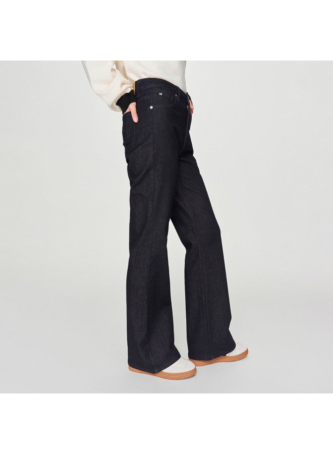 LEE 24 Early Spring 427 Standard High-Waist Flared Brushed Fade-Resistant Cold Wash Women'S Warm Fleece Lined Jeans Trendy - Image 5