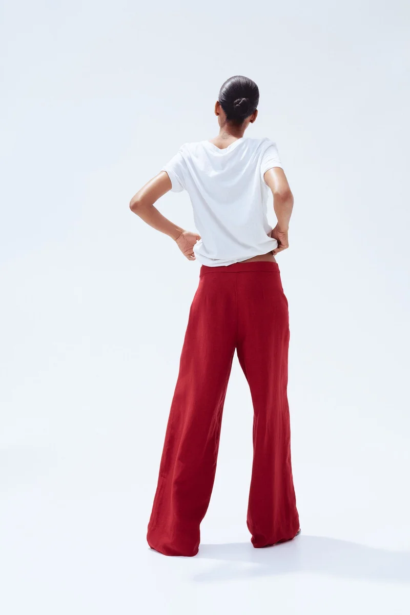 H&M Linen-blend trousers
