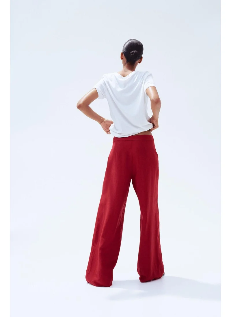 اتش اند ام Linen-blend trousers