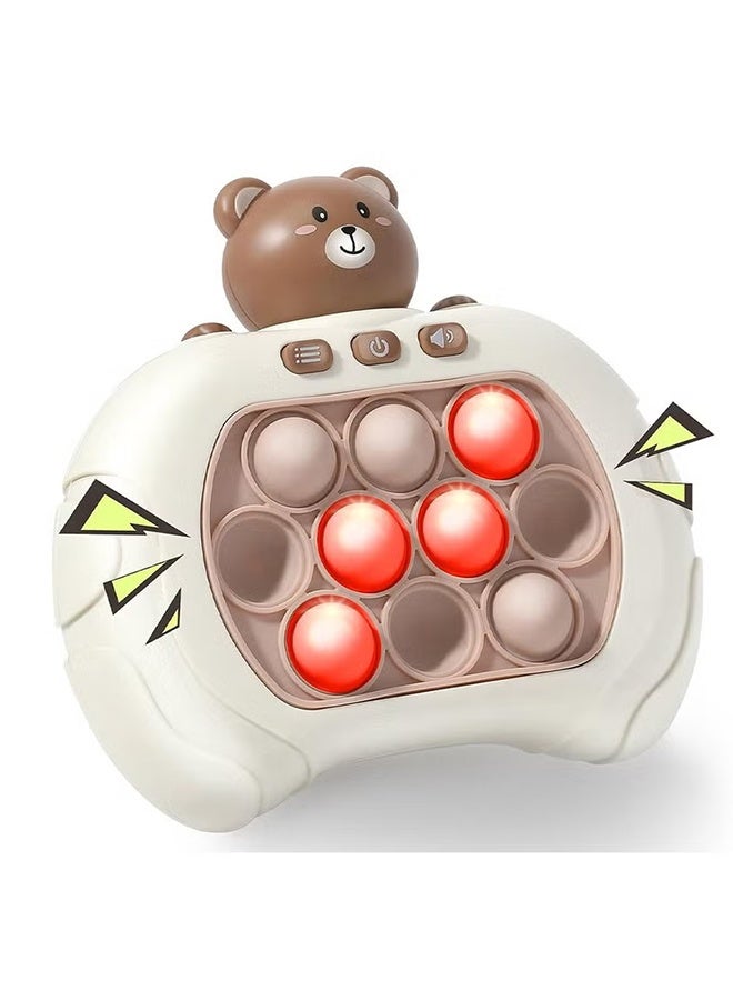 Jamal Quick Push Bubble Game For Kids & Adults, Mini-Handheld Fast Speed Pop Fidget Toy For Stress Relief (Bear) - Image 1