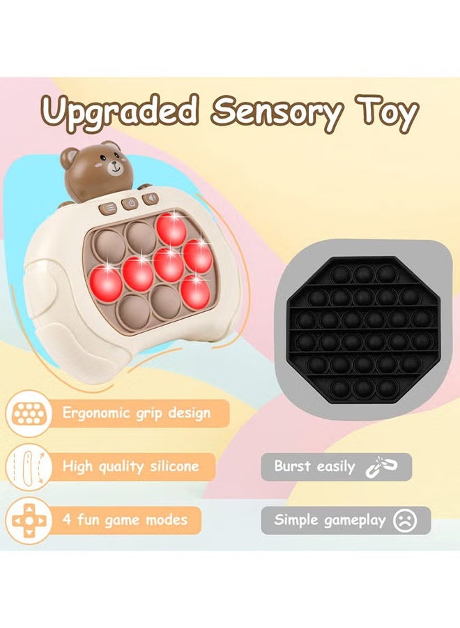 Jamal Quick Push Bubble Game For Kids & Adults, Mini-Handheld Fast Speed Pop Fidget Toy For Stress Relief (Bear) - Image 3