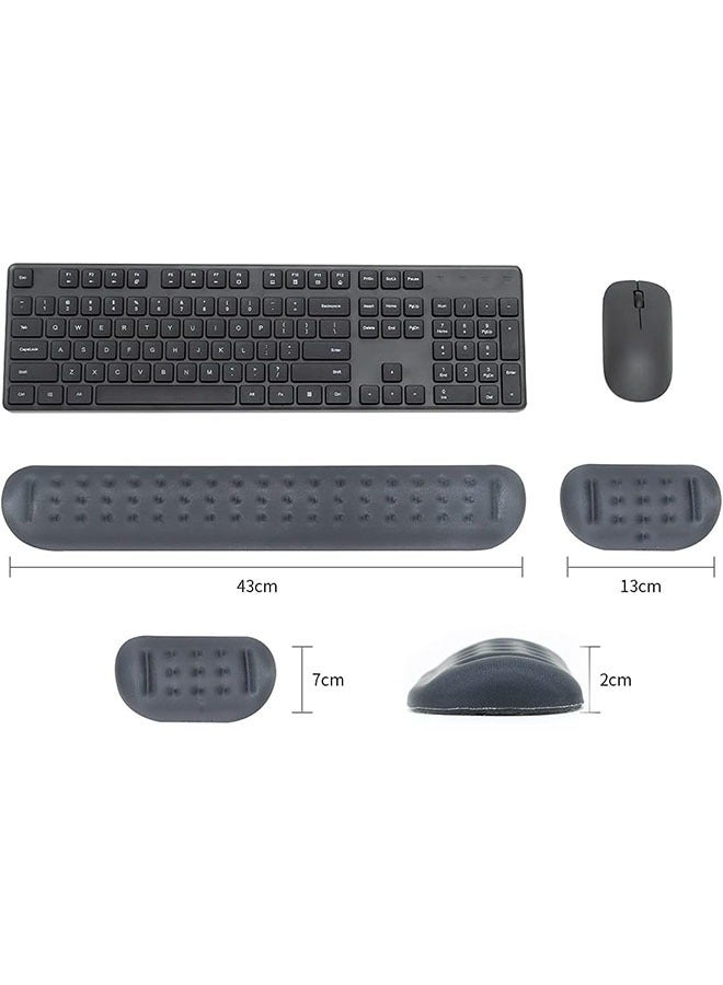 Arabest Memory Foam Keyboard Wrist Rest Pad and Mouse Wrist Rest, Ergonomic Hand Palm Rest Support, Memory Foam Pads Gaming, Computer, PC, Laptop, Mac Typing and Wrist Pain Relief  - Image 5