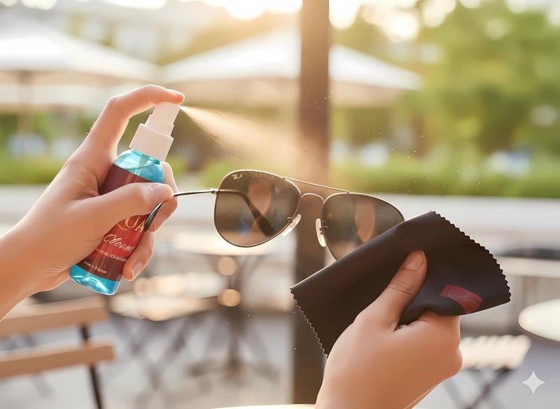 100ml Glasses and Screen Cleaner Remove Fingerprints, Grease and Dust, Increase Image Clarity and Quality, Perfect for Cameras, Mobile & Laptop + Microfiber Cleaning Wipe. - Image 2