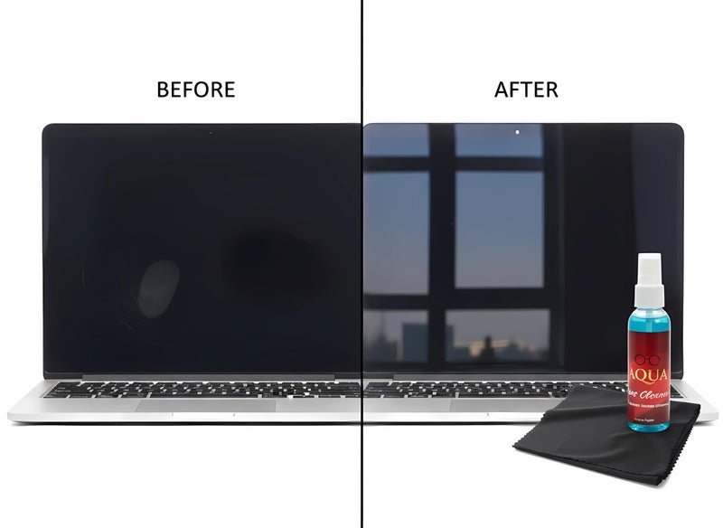 100ml Glasses and Screen Cleaner Remove Fingerprints, Grease and Dust, Increase Image Clarity and Quality, Perfect for Cameras, Mobile & Laptop + Microfiber Cleaning Wipe. - Image 3