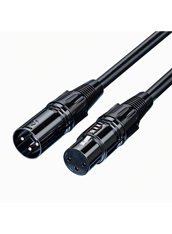 غنافوتو كابلات XLR، كابلات ميكروفون (10 أقدام 4N 4N OFC WIRE) من ذكر XLR إلى أنثى XLR كابلات ميكروفون متوازنة 3 سنون متوافق مع أنظمة مكبرات الصوت المسبقة والمزيد، غلاف 6 مم PVC، كابل XLR، 3 م - Image 1