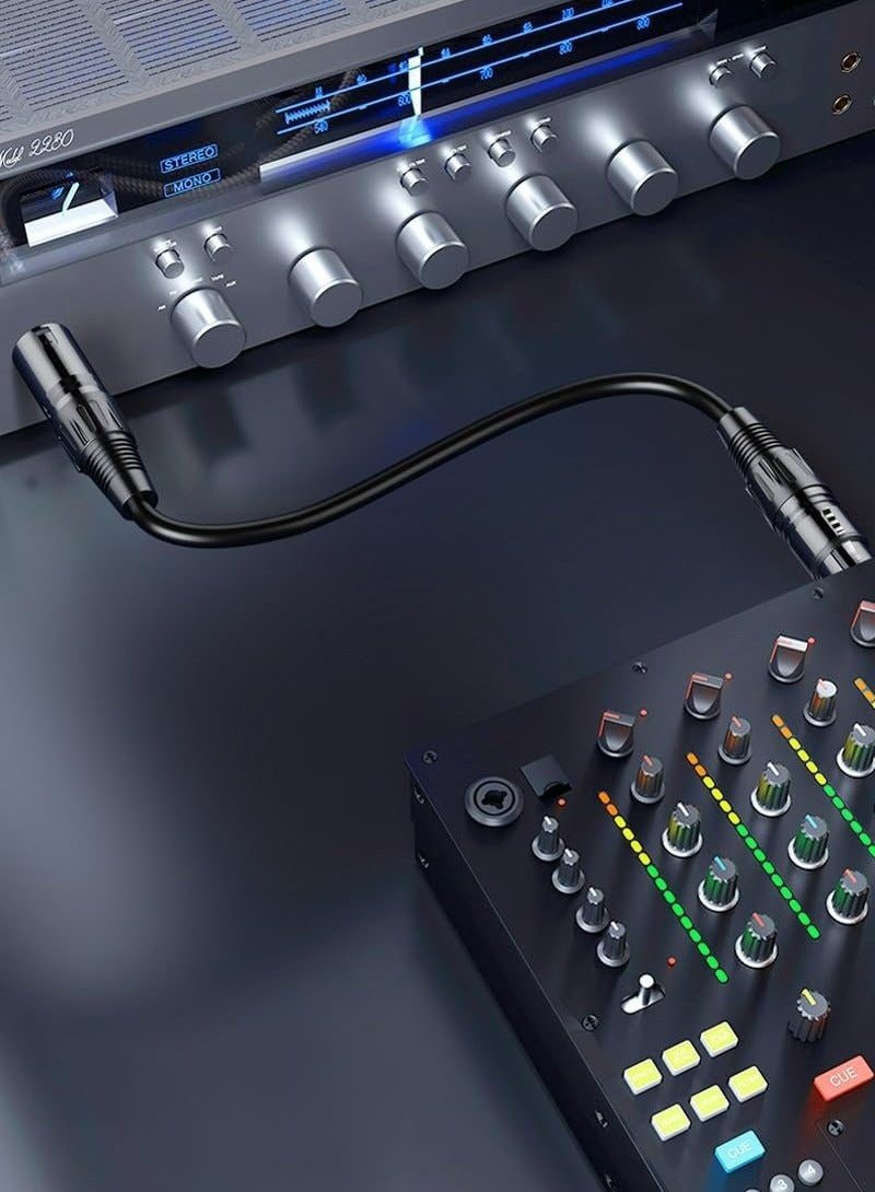غنافوتو كابلات XLR، كابلات ميكروفون (10 أقدام 4N 4N OFC WIRE) من ذكر XLR إلى أنثى XLR كابلات ميكروفون متوازنة 3 سنون متوافق مع أنظمة مكبرات الصوت المسبقة والمزيد، غلاف 6 مم PVC، كابل XLR، 3 م - Image 5
