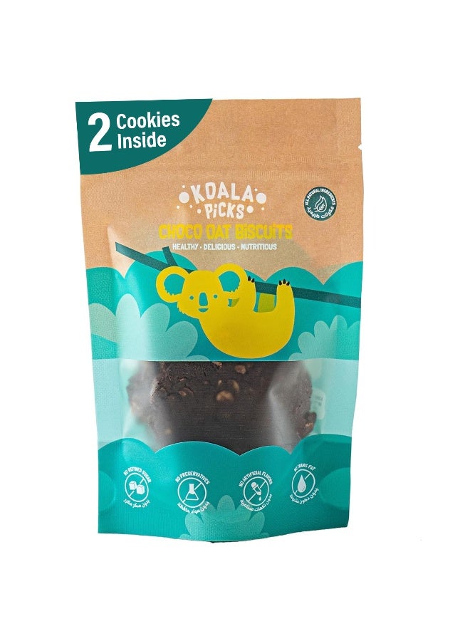 Koala Picks Choco Oat Cookies - 2 pcs/pack - All-Natural Chocolate Oat Cookies for Guilt-Free Snacking, Free from Artificial Flavors, Preservatives & Transfats – Healthy Snack for All Ages - Image 1