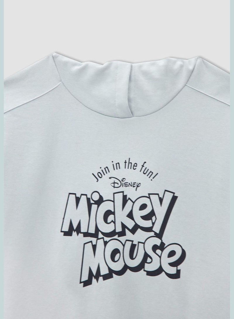 DeFacto Licensed Mickey Mouse Long Sleeve Hooded Sweatshirt  - Image 2