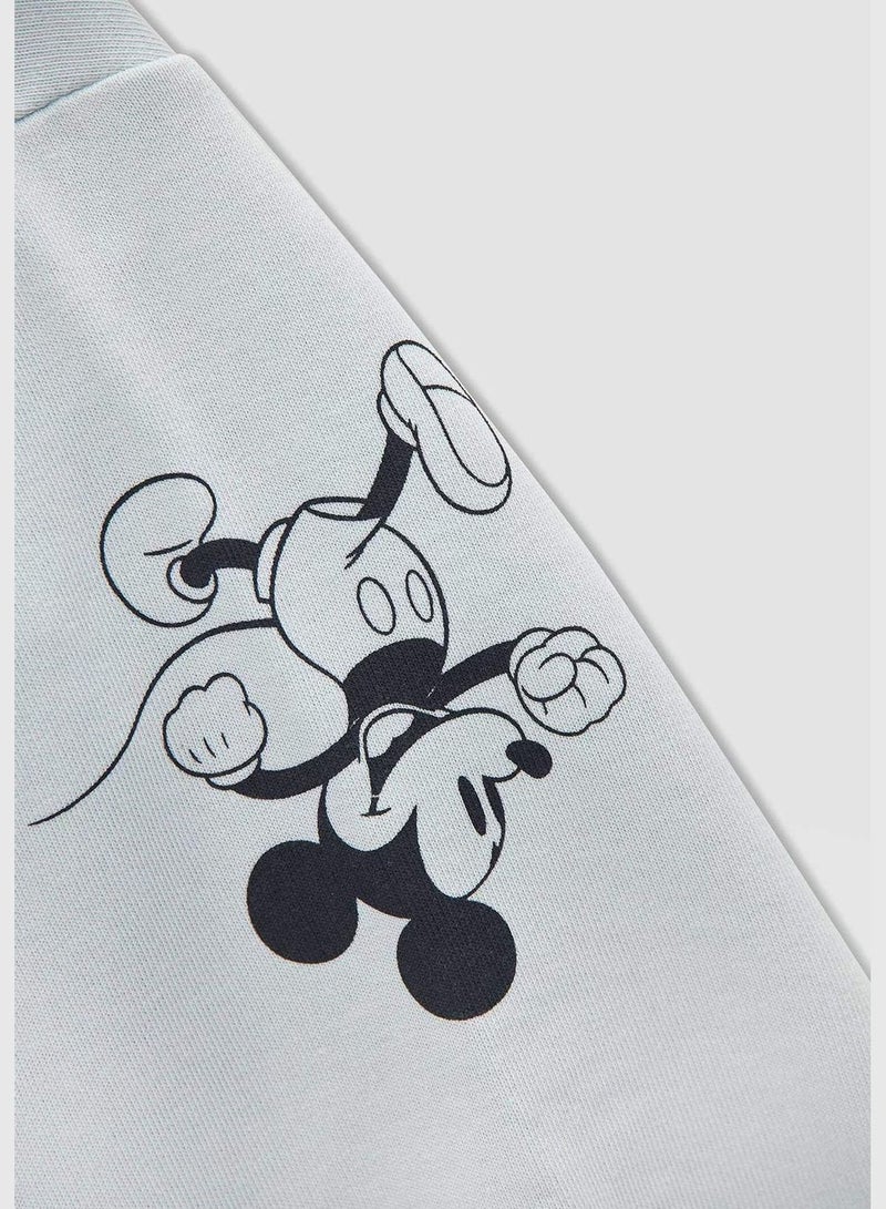 DeFacto Licensed Mickey Mouse Long Sleeve Hooded Sweatshirt  - Image 4