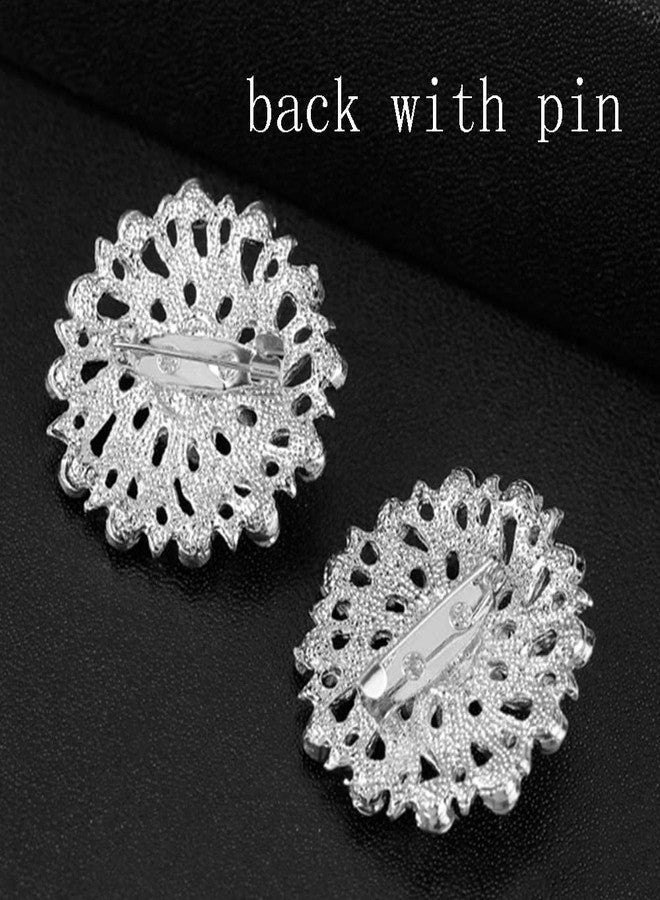 Ezing 12pcs Lot Crystal Brooch for Wedding Bouquet (G) - Image 3