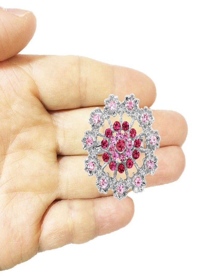 Ezing 12pcs Lot Crystal Brooch for Wedding Bouquet (G) - Image 5