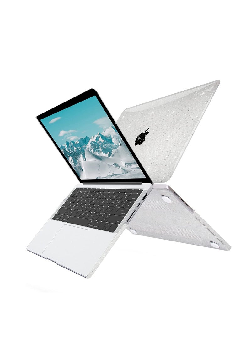Glitter Case for MacBook Pro 14 Inch 2026--2021 Release M5/M4/M3/M2/M1 Chip A3434/A3427/A3426/A3112/A3185/A3401/A2992/A2918/A2442/A2779, Plastic Hard Shell Case--Glitter Clear - Image 3