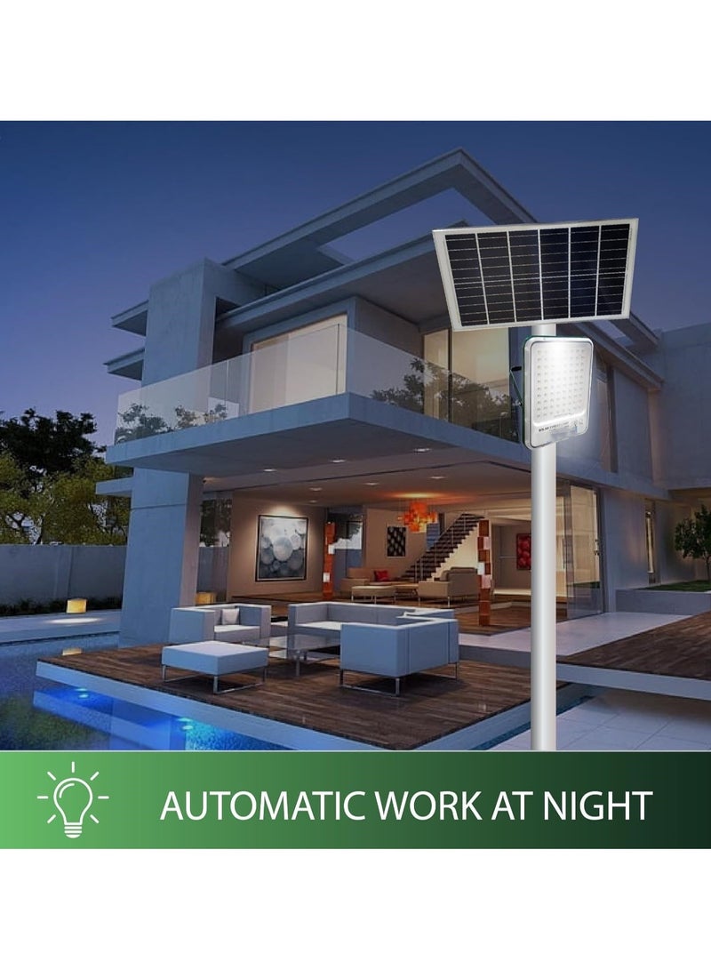 Generic Solar Street Flood Light 800W With Solar Panel Green Metal Frame For Outdoor Residancial & Commercial Use Powered LED Light Dusk To Dawn With Remote Control Perfect For Garden Stadium - Image 4