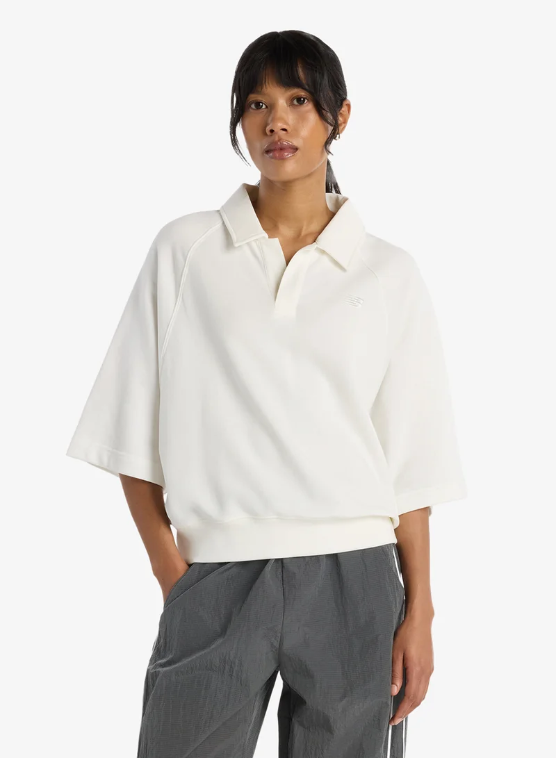 Coastal Fleece Oversized Polo